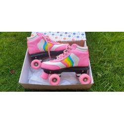 Rookie Forever Rainbow V2 Rollerskates with 4 wheels