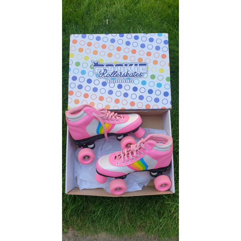 Rookie Forever Rainbow V2 Rollerskates with 4 wheels