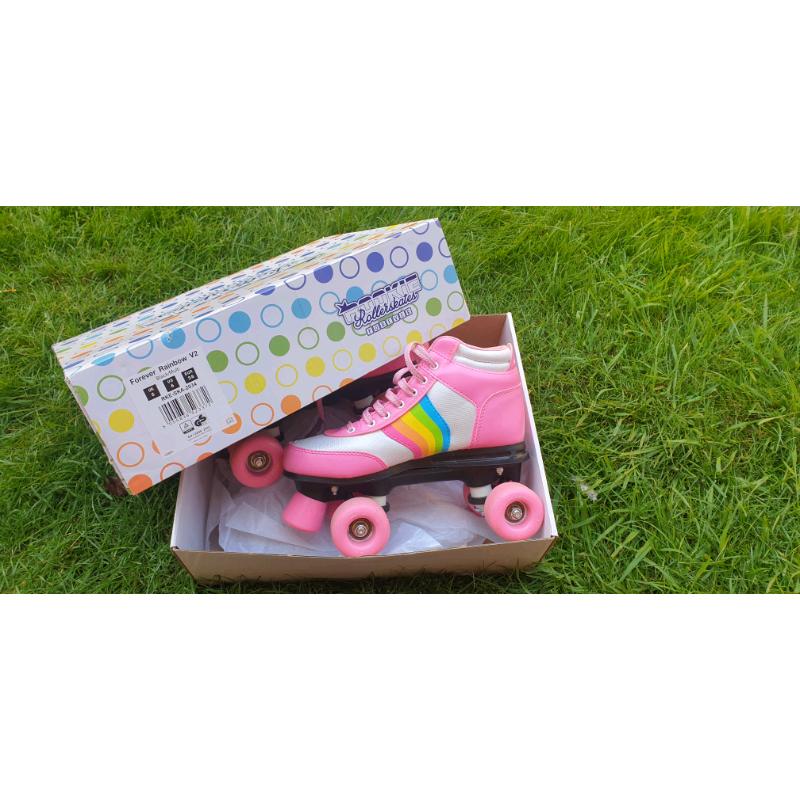 Rookie Forever Rainbow V2 Rollerskates with 4 wheels