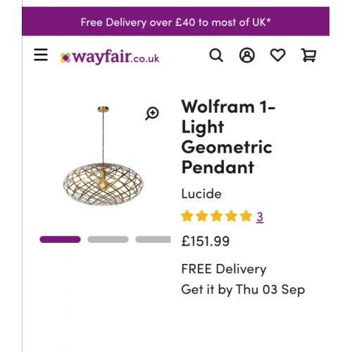 Large pendant light
