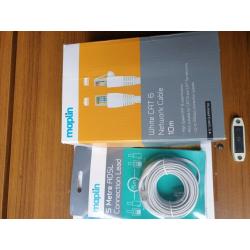 Amazing ASDL and CAT 6 cables for sale