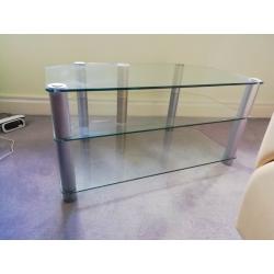 Glass TV and Home Entertainment Unit