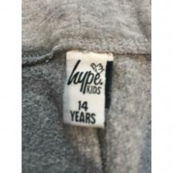 Hype girls grey jogging bottoms age 14
