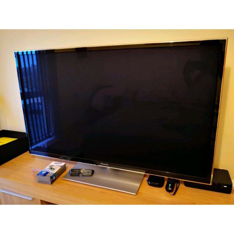 Panasonic 50 inch Plasma TV (ST60) (Inc Roku Player & Harmony One)