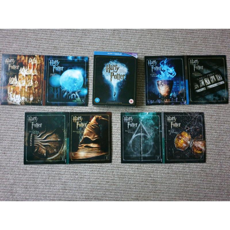 Harry Potter Blu-ray Boxset all 8 films + bonus discs (16 discs)