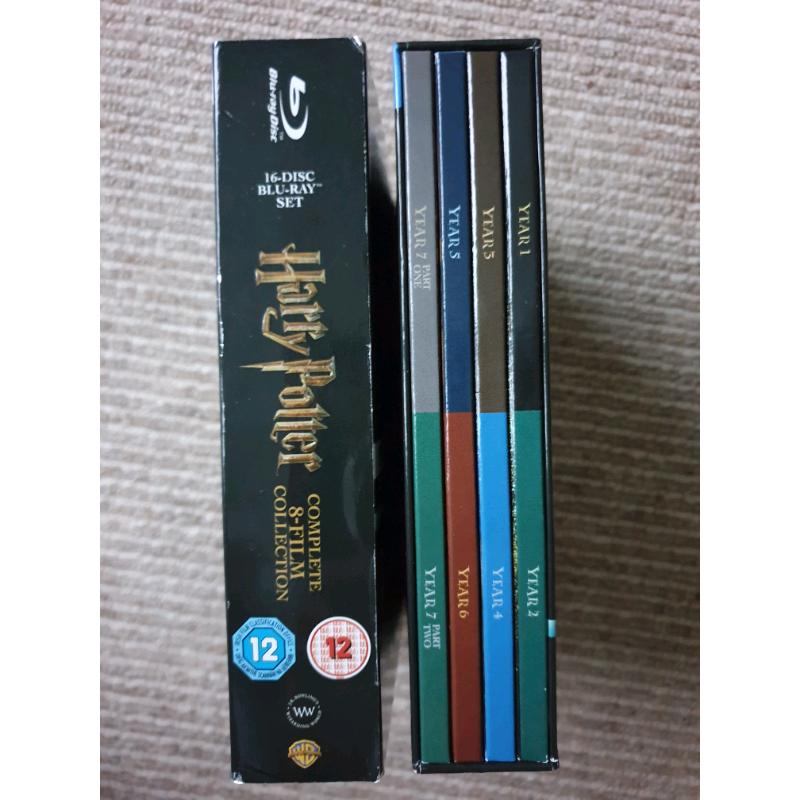 Harry Potter Blu-ray Boxset all 8 films + bonus discs (16 discs)
