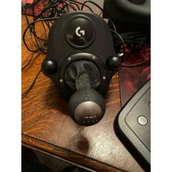 Logitech driving wheel and gearstick