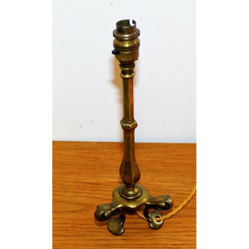 Art Nouveau Benson brass lamp industrial desk vintage light arts and crafts victorian antique