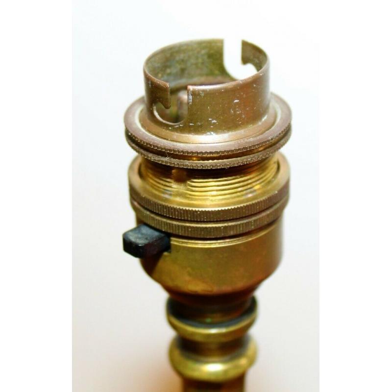 Art Nouveau Benson brass lamp industrial desk vintage light arts and crafts victorian antique