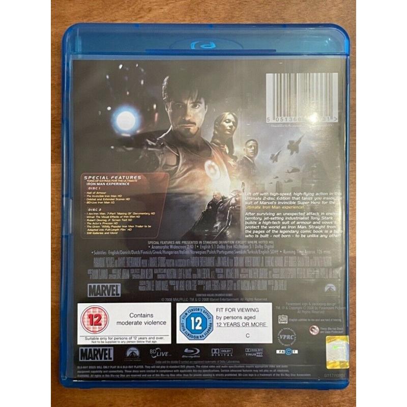 Iron Man: Ultimate 2-Disc Blu-Ray Edition