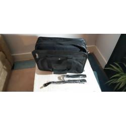 Samsonite genuine leather expandable laptop bag/office case