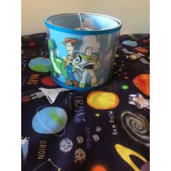 Toy story bedding/curtains/lamp shade