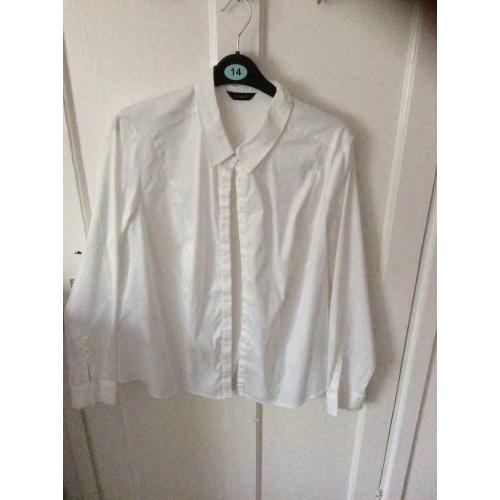 M&S white blouse