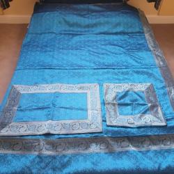 Bed spread with matching pillow and cushion covers
