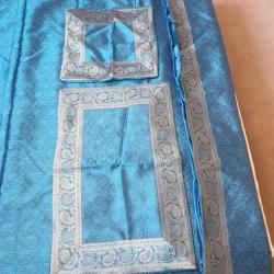 Bed spread with matching pillow and cushion covers