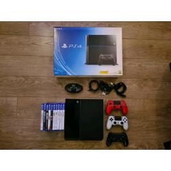 PS4 500gb + 10 games + 3 controllers