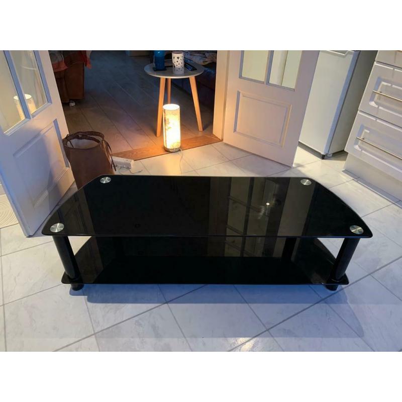 Glass TV stand