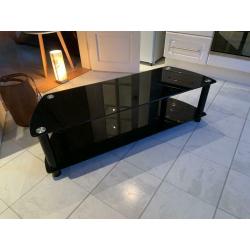 Glass TV stand