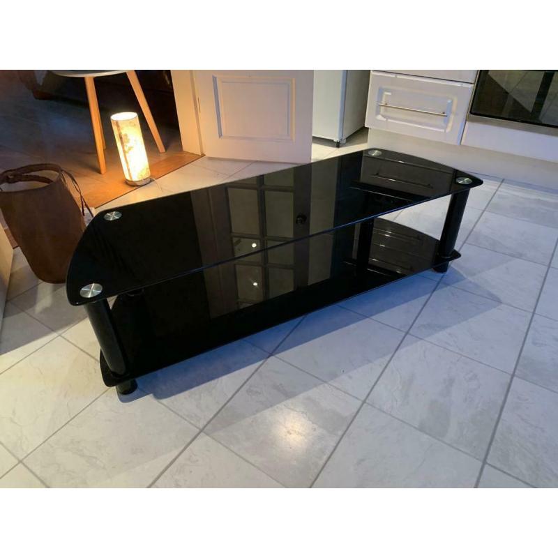 Glass TV stand