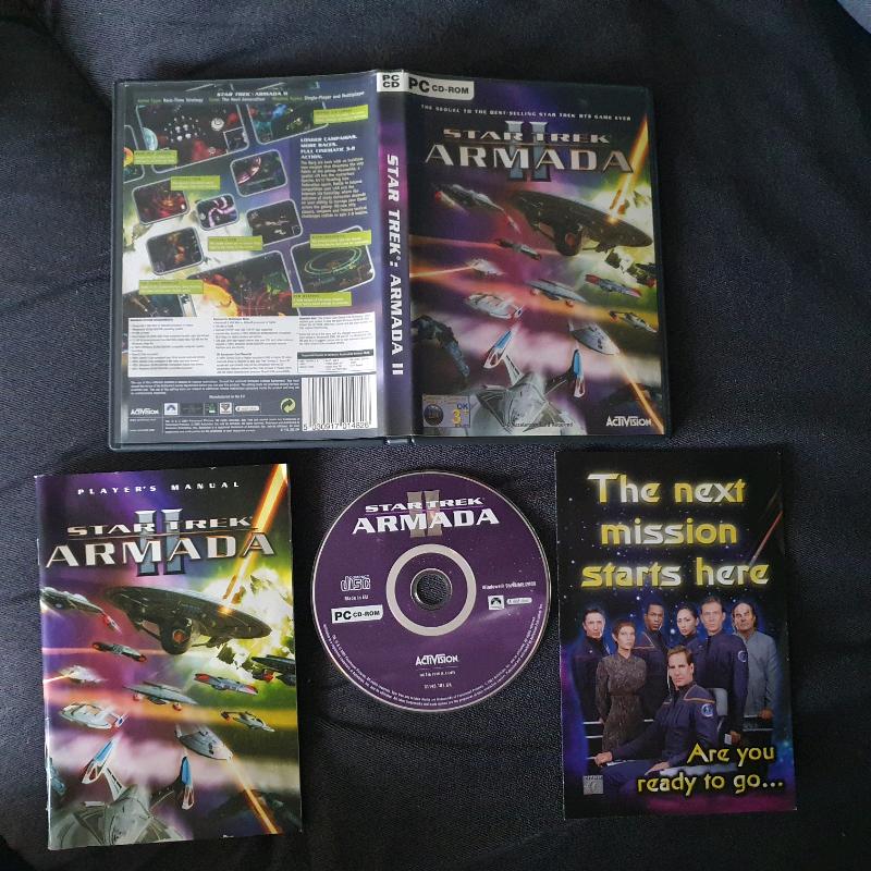 STAR TREK ARMADA II 2 PC CD-ROM V.G.C. FAST POST-RTS strategy game