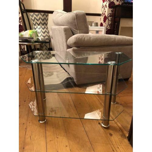 Clear Tv cabinet