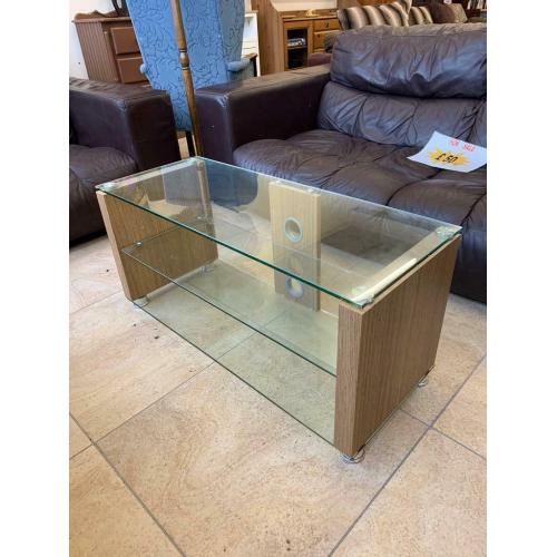 Glass tv stand