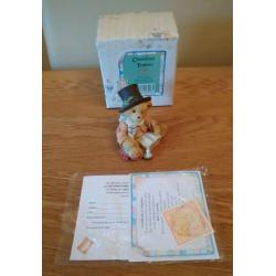 Cherished Teddies 617326 Bear Cratchit With Adoption Certificate & Box As New