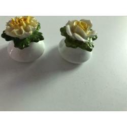 Vintage salt and pepper holders