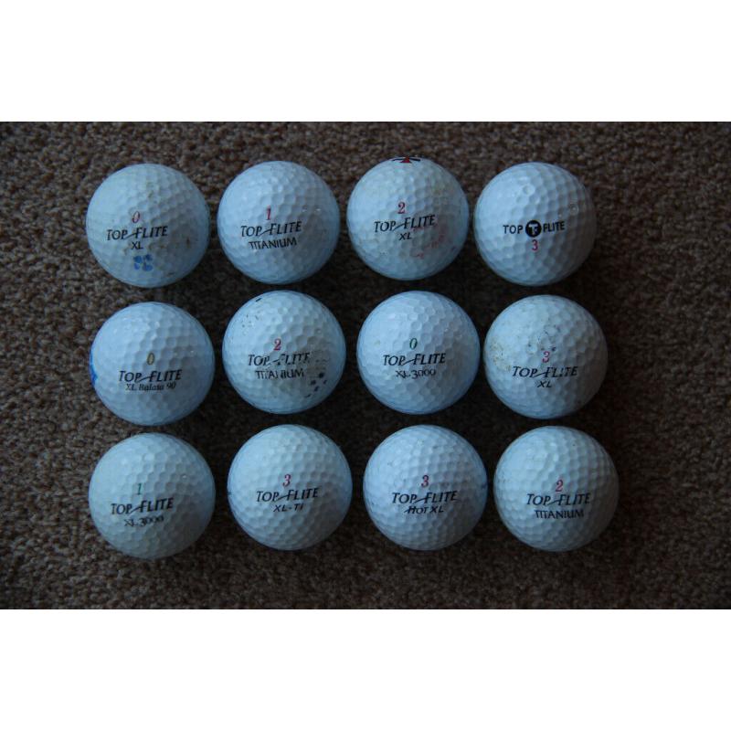 Top Flite golf balls 12 (?7 plus ?3 P&P)