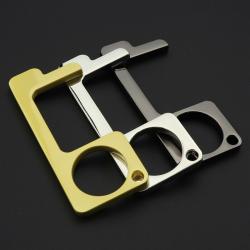NEW Hand Hygiene Antimicrobial Brass Door Opener Key Chain Contactless