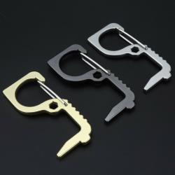NEW Hand Hygiene Antimicrobial Brass Door Opener Key Chain Contactless