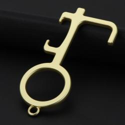 NEW Hand Hygiene Antimicrobial Brass Door Opener Key Chain Contactless
