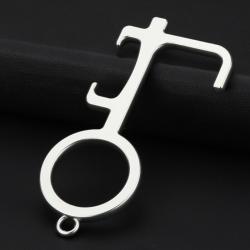 NEW Hand Hygiene Antimicrobial Brass Door Opener Key Chain Contactless