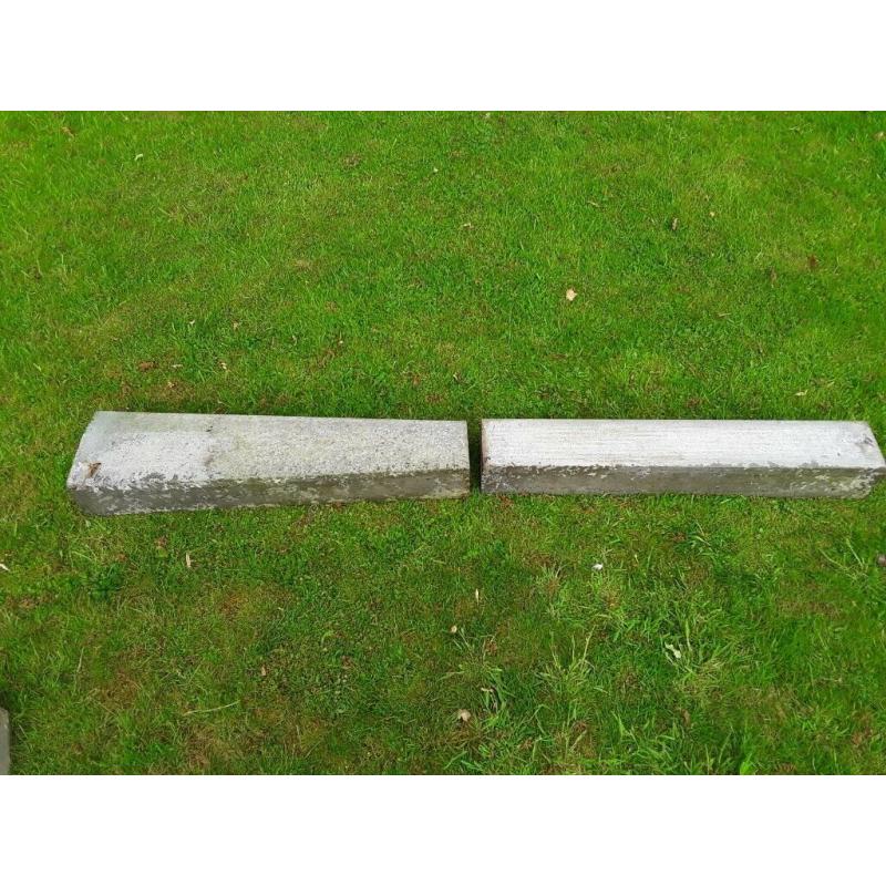 ROADSIDE KERB STONE AND DROPPER