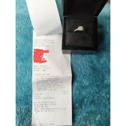 Ladies platinum/diamond engagement/wedding ring set ~ Boxed