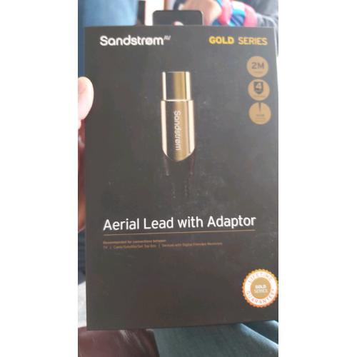 Aerial lead with adaptor