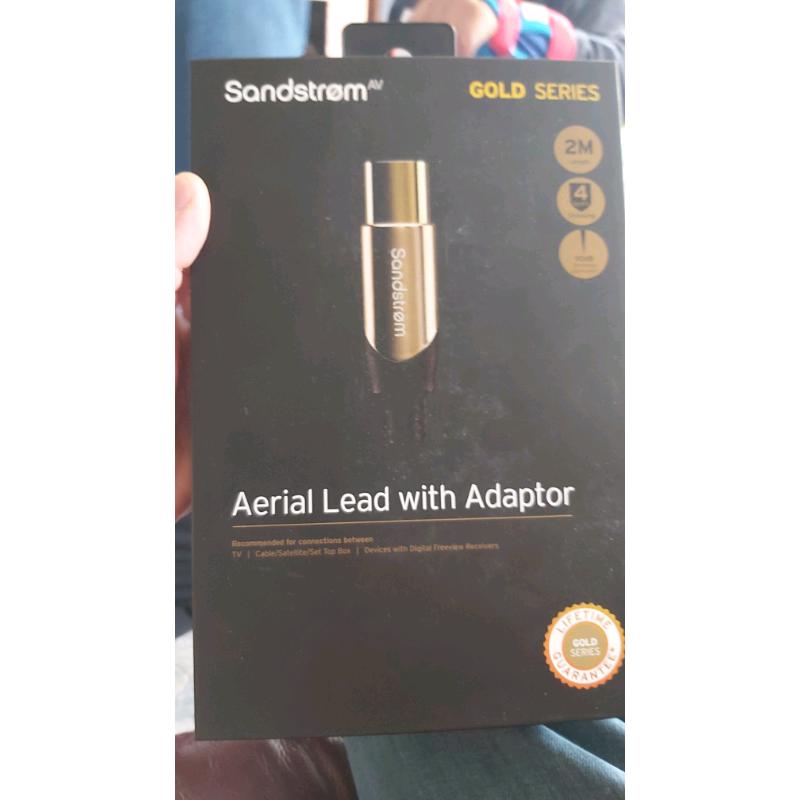 Aerial lead with adaptor