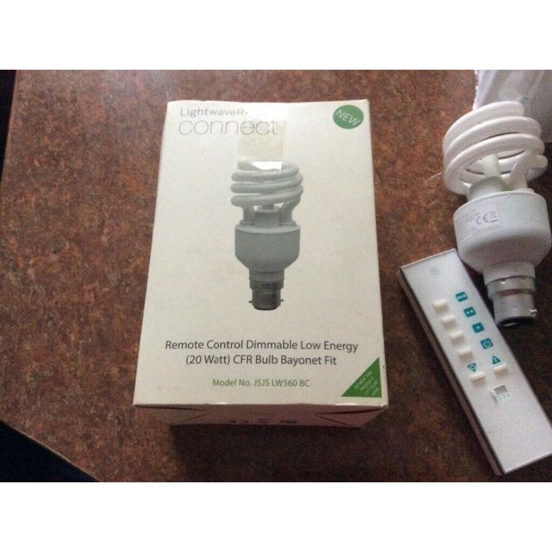 5 remote control dimmable light bulbs 20 watt with remote