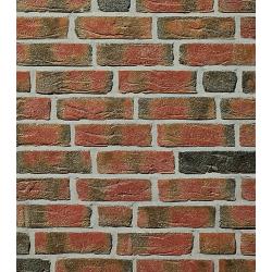 Brick tiles (slips) Antique Rustic Wasserstrich red/black ref 604NF Hand moulding