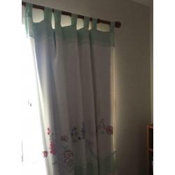 Next Girl?s Bedroom matching Rug and Lined Curtains with tie-backs