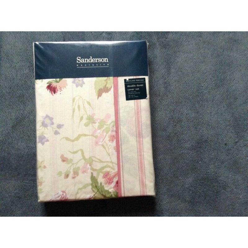 New unopened Sanderson Stapleton Park Double Duvet Set including pillow cases